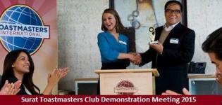 Surat Toastmasters Club Demonstration Meeting 2015 from 23rd August