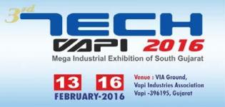 Tech Vapi 2016 Mega Industrial Exhibition of South Gujarat & Daman Silvassa