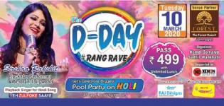 The D Day Rangrave - Holi Party 2020 in Jamnagar at The Forest Resort