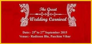 The Great Wedding Carnival at New Delhi from 25 to 27 September 2015