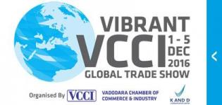 VCCI Exhibition 2016 in Vadodara - Vibrant Expo Global Trade Show in Baroda Gujarat