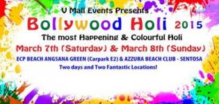 V Mall Events Presents Bollywood Holi 2015 at ECP Beach & Azzura Beach Singapore