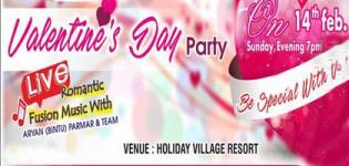 Valentine Day Party 2016 in Gandhidham Gujarat at Holiday Village Resort on 14 February