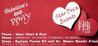 Valentines Eve Party 2016 in Ahmedabad Gujarat at Cyclone Tunnel - Date & Details