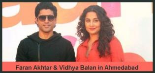 Vidya Balan and Farhan Akhtar in Ahmedabad for Promotion of Shaadi Ke Side Effects 2014 Movie