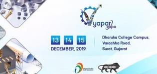 Vyapar Expo 2019 in Surat at Dharuka College Campus from 13th to 15th December