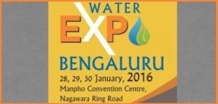 Water Indias Water Expo 2016 Bangalore - Trade Show on the Indian Water Industry