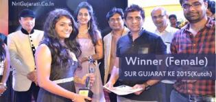 Winners & Runners Up - Male Female & Child at SUR GUJRAT KE 2015 - Kutch Grand Finale on 7th June
