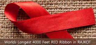 Worlds Longest 4000 Feet RED Ribbon will be made in RAJKOT Gujarat