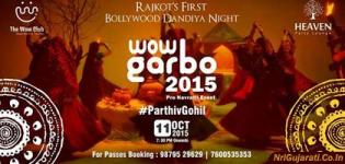 Wow Garbo 2015 Event in Rajkot by Parthiv Gohil at Heaven Party lounge