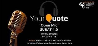 Your Quote Open Mic 1.0 Event Arrange for You All in Surat City - Open Mic Event Details