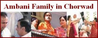 Ambani Family in Chorwad on Dhirubhai Ambanis 80th Birth Anniversary