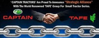 Captain Tractors Strategic Alliance with TAFE Group for Small Tractor Series