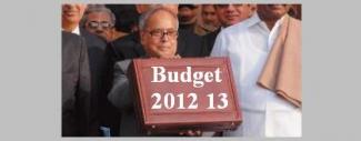 Indian Union Budget 2012 13