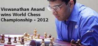 Viswanathan Anand wins World Chess Championship - 2012