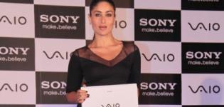 Kareena Kapoor unveils the new Sony Vaio Laptop Range