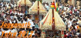 Jagannath Rath Yatra 2012 in Ahmedabad Gujarat India Celebration after Puri