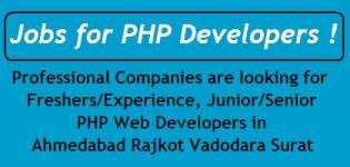 PHP Developer Jobs in Gujarat Cities Ahmedabad Rajkot Vadodara Surat