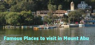 List of Best Famous Tourist Places to Visit in Mount Abu Rajasthan