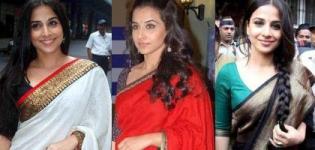 Vidya Balan in Saree Pics - Hot Bollywood Actress Vidya Balan in Saree Photoshot Images