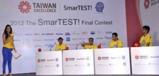 Dashing Malaika Arora Khan at SmarTEST 2012 Final Contest in Yellow Blue Outfits