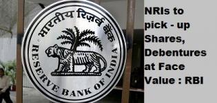 RBI allow to purchase Shares, Debentures at Face Value to NRIs