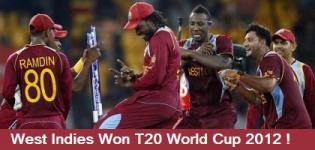 West Indies - Winner of T20 World Cup 2012 at Sri Lanka