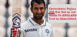 Cheteshwar Pujara 206 Not Out in 1st INDIA Vs ENGLAND Test in Ahmedabad
